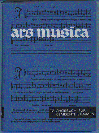 Scan of German choir book "Ars Musica"