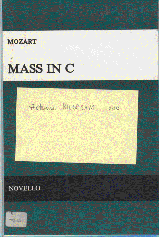 Scan of Mozart's Coronation Mass