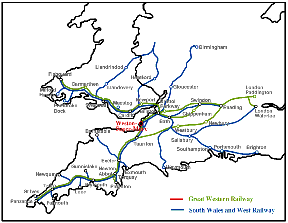 Train route map