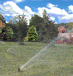 Pop up water jet picture